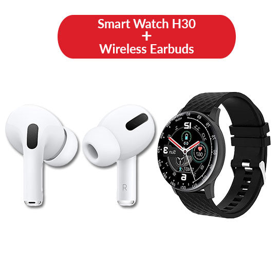 Bundle Offer – H30 smart watch + Wireless Ear Buds Bundle Offer – H30 smart watch + Wireless Ear Buds